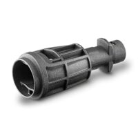 Ergänzbarer Adapter für alte Kärcher-Pistolen, zum Anschluss an neue Strahlrohre bis Baujahr 2010, schwarz