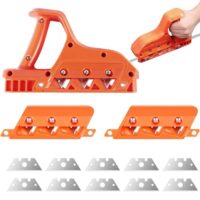 Kantenhobel für Gipskarton, Handhobel, Schnellschneider mit 45° und 60° Balden, professionelles Handwerkzeug zum Schneiden von Gipskartonplatten