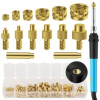 Gewindeeinsätzen Set, Lötspitzen Adapter und Gewindeeinsätze für verschiedene Größen wie M2, M3, M4, M5, M6 und M8.