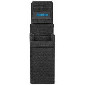 Gürteltasche mit 5 Fächern für Sicherheitsmesser, Stifte oder Scheren, Klettverschluss und Clip-Funktion, Nylon, Schwarz
