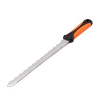 Professionelles Dämmstoffmesser mit Edelstahl Scharfe Doppelklinge 280 mm - Doppelschneidig Dämmwolle Messer für Styropor, Mineralwolle und Isoliermaterial