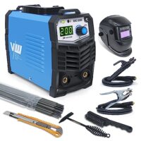 MMA Elektrodenschweißgerät 200A Set, 14-teilig, 10 bis 200A, ARC200K, Hotstart-Funktion, ARC FORCE, Kompakt und leicht, MMA/STICK/E-HAND, IGBT-Technologie, Vector Welding
