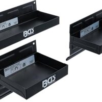 Magnetische Ablage für Werkzeuge und Hilfsmittel - Magnet-Ablagen-Satz aus drei Einzelteilen mit starken Magneten, individuell anbringbar, für metallischen Untergrund geeignet