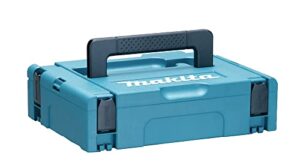 Makita 821549-5 MAKPAC Größe 1 Systemkoffer, Werkzeugkoffer, Transportkoffer mit Tragegriff und verknüpfbarem Koffersystem für den Transport und die Aufbewahrung von Werkzeugen