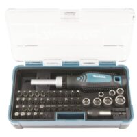 Makita B-36170 Ratschen- und Bit-Set 47-teilig, Werkzeugset für Heimwerker, 47 Teile inklusive PH-, PZ- und TX-Bits, Universalhalter magnetisch