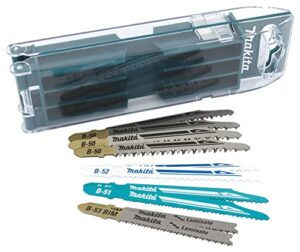 Makita Stichsägeblatt Set B 10-teilig mit Aufbewahrungsbox für schnelle und präzise Schnitte in Holz, Metall und Kunststoff - hohe Qualität und Langlebigkeit sowie Robustheit