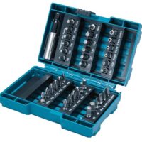 Ein umfassendes Bit-Set von Makita mit 37 Teilen für verschiedene Anforderungen und Projekte. Enthält PH- und PZ-Bits sowie magnetische Bithalter in einer praktischen Verpackung.