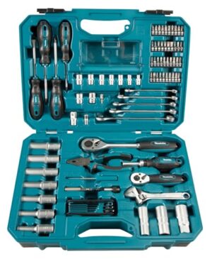 Makita E-08458 Werkzeugset 87-teilig, umfangreiches Werkzeugset mit 87 Teilen für Heimwerker und Profis