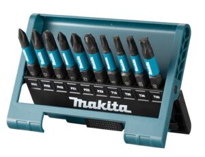 Makita E-12011 Impact Black Bit-Set 10-teilig, PH, PZ, T Bits 50 mm - Werkzeugset für Heimwerker mit verschiedenen Aufgaben