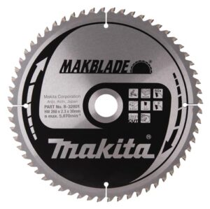 Makita Makblade Saegeblatt, 260 x 30 mm, 60Z, hochwertiges Werkzeug für professionelle Ergebnisse bei Holzbearbeitung, Metallbearbeitung und Dekorationsindustrie