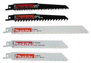 Makita Reciprosägeblatt-Set 5-teilig für Holz, Metall und Gipskarton. Vielseitiges Set mit hervorragender Leistung und präzisem Schnitt.