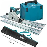 Elektrische Tauchsäge von Makita SP6000J2, 240 V, 165 mm mit Zubehör und Tasche, hochwertige und zuverlässige Sägemaschine für Heimwerker-Aufgaben