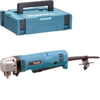 Makita Winkelbohrmaschine 450 W im Makpac, DA3010FJ, leistungsstarkes Werkzeug für Heimwerker und Handwerker mit LED-Licht-Strahl und Zahnkranzbohrfutter