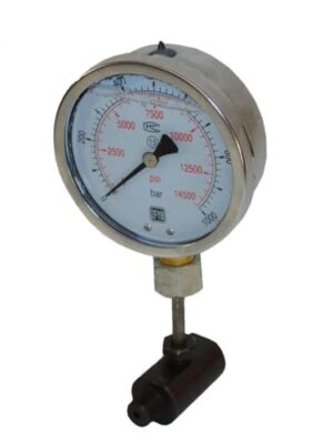Manometer mit analog-mechanischem Anzeigen mit Skala von 0 bis 100 mm, ideal für das Messen von Drücken in der Automobil- oder Luftfahrtindustrie
