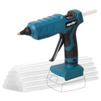 Mellif Akku Heißklebepistole für Bosch professional 18V Akku, kabellos Heißklebepistole mit schneller Aufheizzeit und umweltfreundlichen Klebestiften