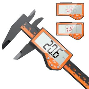 Digitale Messschieblehre mit großen Display, Ersatzbatterie und hoher Genauigkeit