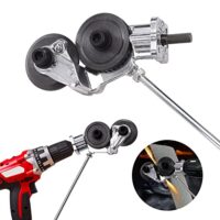 Metallknabber-Bohraufsatz mit Adapter, Elektrischer Bohrplattenschneider, lektrische Bohrmaschinen Plattenschneider, Blechmesser zum Schneiden von Eisen, Weißblech, Stahl, Kupfer und Aluminium