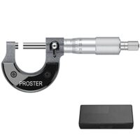 Hochwertiges Mikrometer mit Messbereich von 0-25 mm und Auflösung von 0,01 mm für präzise Messungen