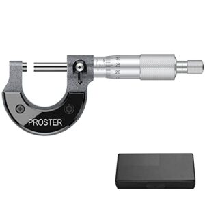 Hochwertiges Mikrometer mit Messbereich von 0-25 mm und Auflösung von 0,01 mm für präzise Messungen