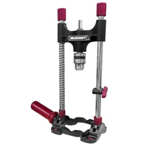 Hochwertiger mobiler Bohrständer von Milescraft mit kompatiblem Bohrfutter für Bohrer von 2-10mm zum präzisen Bohren