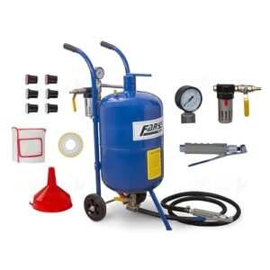 Mobile Sandstrahler von Farys, 38 Liter Fassungsvermögen, 1/2-Zoll-Ventil, perfekt für Heimwerker und Profi-Bauer