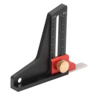 Höhenmessgerät mit Hohlem Design aus Aluminiumlegierung für Zuhause und Heimwerkerprojekte, digitales Höhenmesslineal, Tiefenmesslineal und Sägetisch für Holzbearbeitung