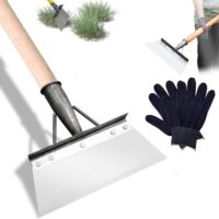 Multifunktionale Gartenschaufel zum Entfernen von Unkraut und Schneeschaufeln, Stahl-Unkrautwerkzeug für Reinigen und Pflanzen