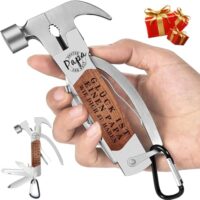 Vatertagsgeschenk Multitool Hammer mit 12 Funktionen, ideal für Heimwerker und Outdoor-Liebhaber
