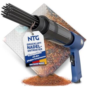 Effizienter Rost- und Lackentferner für Metall, Auto und Werkstatt mit 19 Nadeln Ø 3mm und einer Länge von 180mm