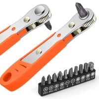 Mini-ratschen Schraubenschlüssel für Gadgets, Autos, Häuser, Maschinen und andere Geräte, Magnetische Ratschenschlüssel mit PH2 Bits