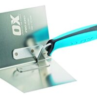 Professioneller Innenausstellungstrowel für 90° Ecken, blauer Griff und Aluminiumbefestigung