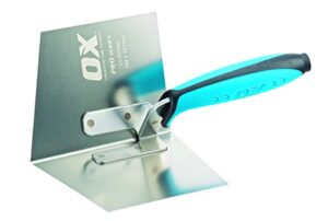 Professioneller Innenausstellungstrowel für 90° Ecken, blauer Griff und Aluminiumbefestigung