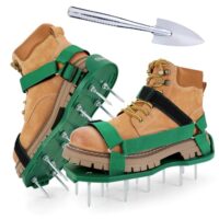 Nagelschuhe mit Klettverschluss für Rasenbelüftung, ideal für Gartenarbeit und Rasenpflege
