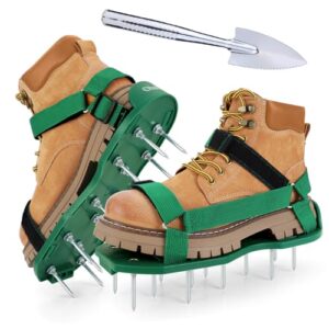 Nagelschuhe mit Klettverschluss für Rasenbelüftung, ideal für Gartenarbeit und Rasenpflege