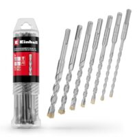 Original Einhell 7-teilig SDS Plus Hammerbohrer Set mit Hartmetallplatte für Renovierungs- oder Betonarbeiten, perfektes Bohrset für effiziente Arbeiten