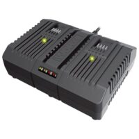 Dual-Ladegerät für WORX 20V Akkus, gleichzeitiges Aufladen, 4A Ladestrom, 2 Lademodi