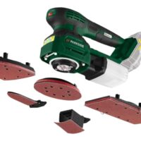 Multischleifer 20V 3 in 1 für Heimwerker, Akku Schleifgerät, Holz, Kunststoff und Metall