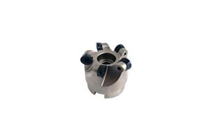 PAULIMOT Messerkopf 50 mm mit 5 Schneidplatten (TiAlN-beschichtet) - Hohes Qualitätswerkzeug für Heimwerker und Profis, hochwertige TiAlN-Beschichtung, ideal zum Plan- und Absatzfräsen