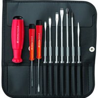 10-teiliges Wechselklingen-Set für Schraubendreher von PB Swiss Tools, hochwertig gefertigt und lange Haltbarkeit
