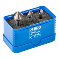 PFERD HSS Kegel-/Entgratsenker-Set, 3-teilig, 90°, Durchmesser 6,3-16,5 mm, DIN 335 C, zum Versenken von 90°-Schrauben