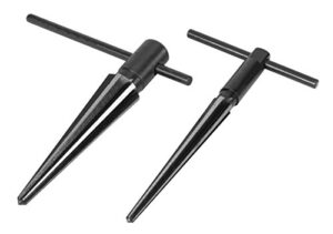 Performance Tool W2967 Kegelreibahle-Set mit T-Griff und Karbonstahl-Konstruktion zum Ausrichten von Löchern oder Entfernen von Graten an Rohren und anderen Materialien.