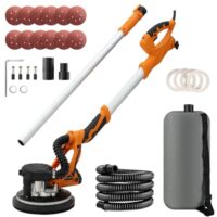 Ponceuse Girafe, 1250W Ponceuse Mur et Plafond mit 5 variablen Geschwindigkeiten und LED-Band für saubere Arbeitsplätze
