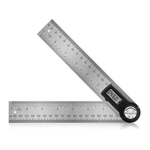 Digitales Winkelmesser mit Feststellfunktion für präzise Winkelmessung in Holzbearbeitung, Edelstahl-Konstruktion, 400 mm
