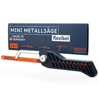 Mini-Metallsäge mit flexiblen Sägehandgriff, 3 in 1 Bügelsäge, Metallsägeblatt und Verstellbarer Sägehandgriff