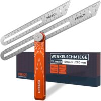 Winkelschmiege für genaue Winkelübertragung mit präzisionsgefertigtem Aluminiumgriff und stabilem Edelstahllineal