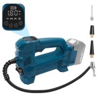 Elektrische Akku Luftkompressor, Akku Luftpumpe, Reifenfüllmaschine, Kabellos Luftpumpe für Makita 18V Akku mit LED-Lampe