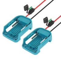 QUPERR Power Wheel Adapter mit Sicherung und Schalter, 2 Pack, für Makita 18V Lithium-Akku, batterieloser Akkuadapter für DIY Arbeit Lichter, Ride On Truck, RC Spielzeug und Robotik
