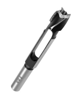 QWORK Dübel-Zapfenbohrer aus langlebigen Kohlenstoffstahl für Holzbearbeitung und Möbelherstellung, Durchmesser 8mm, Schaft 13mm