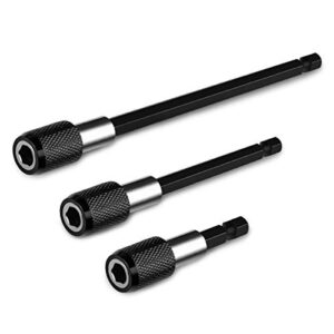 Magnetische Bohrer Verlängerung, Schnellwechsel Bithalter, 1/4 Zoll Steckschlüssel Halter, Bohrfutter Adapter, Sechskantschaft Set für Bohrer, Treiber, Bits und Handtreiber