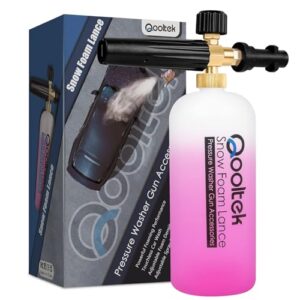 Einstellbare Schaumkanone von Qooltek - Hochdruckreiniger mit schaumgenerator für Autos und Motorräder